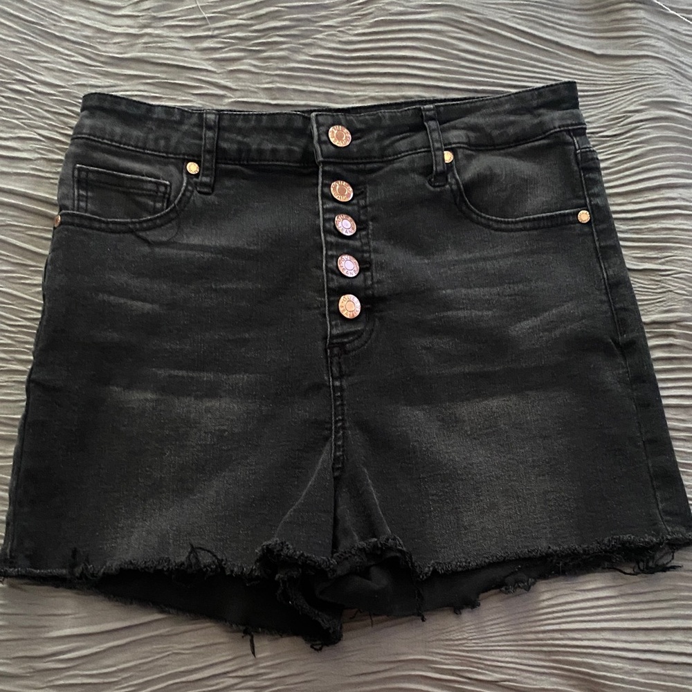 Guess Stylish Black Denim Women Shorts